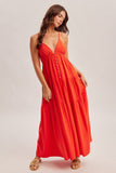 Cherry Tiered Maxi Dress