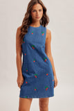 Strawberry Denim Dress