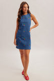 Strawberry Denim Dress