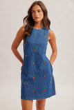 Strawberry Denim Dress