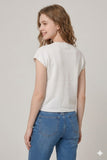 Charming Short Sleeve Cardigan (Off White)
