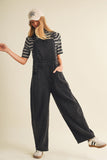 Washed Black Overalls