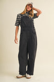 Washed Black Overalls