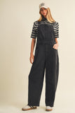 Washed Black Overalls
