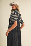 Washed Black Overalls