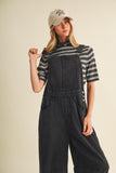 Washed Black Overalls