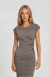 Striped Reflection Midi Dress