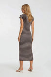 Striped Reflection Midi Dress