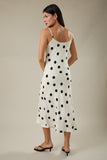 Cowl Neck Sleeveless Slip Midi Dress