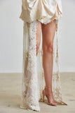 Lace Panel High Low Maxi Dress