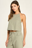 Soft Halter Cropped Top
