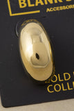 Stainless Steel Chunky Teardrop Earrings (Gold)