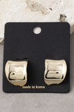 C Hoop Earrings (Gold)
