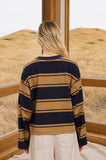 Cody Striped Crewneck (Navy)