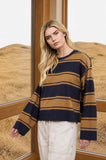 Cody Striped Crewneck (Navy)