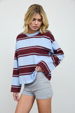 Cody Striped Crewneck (Light Blue)