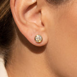 CZ Clear Earrings (Gold)
