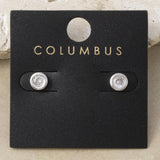 CZ Clear Earrings (Silver)