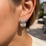 Clear CZ Earrings (Gold)