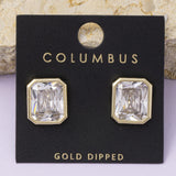 Clear CZ Earrings (Gold)