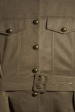 Suede Belted Jacket & Pants Set
