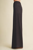 Chocolate Fondant Wide Leg Slim Pants