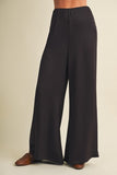 Chocolate Fondant Wide Leg Slim Pants