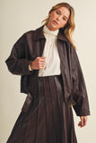 Belted Dropped Shoulder Jacket