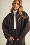 Belted Dropped Shoulder Jacket