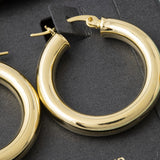 Gold Dipped 30mm Hoop Earrings