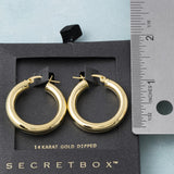 Gold Dipped 30mm Hoop Earrings
