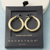 Gold Dipped 30mm Hoop Earrings