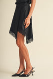 Black Lace Midi Skirt