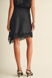 Black Lace Midi Skirt