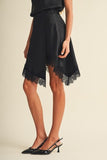 Black Lace Midi Skirt