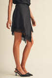 Black Lace Midi Skirt