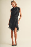 Black Lace Midi Skirt
