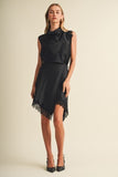 Black Lace Midi Skirt