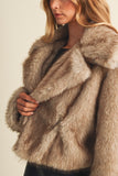 Cropped Faux Fur Jacket