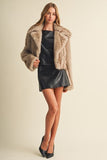 Cropped Faux Fur Jacket
