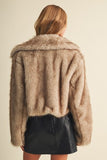 Cropped Faux Fur Jacket