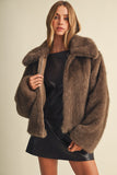 Voluminous Faux Fur Jacket