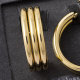 Stainless Steel Earrings (Gold)