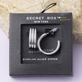 Stainless Steel Earrings (Silver)