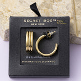 Stainless Steel Earrings (Gold)