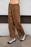 Pinstripe Patch Pocket Barrel Denim Jeans