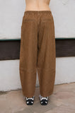 Pinstripe Patch Pocket Barrel Denim Jeans