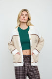 Bear Intarsia Motif Knit Cardigan Sweater