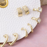 7 Pair Hoop Earring Set