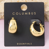 Brass Gold Plated Earrings